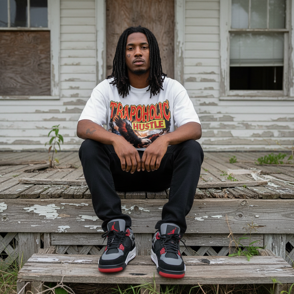 Exclusive “ RETRO VINTAGE TRAPOHOLIC “ short sleeve shirt